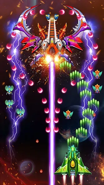 Galaxy Attack - Alien Shooter (Гэлэкси аттак)  [МОД Много монет] Screenshot 3