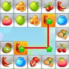 Взлом Link fruits - fruit match pair  [МОД Много денег] - полная версия apk на Андроид