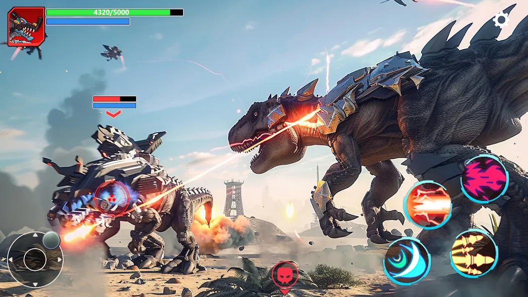 Mech War: Jurassic Dinosaur (Мех Батл)  [МОД Бесконечные деньги] Screenshot 3