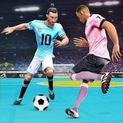 Скачать взломанную Indoor Futsal: Football Games (Индор Футзал)  [МОД Mega Pack] - полная версия apk на Андроид