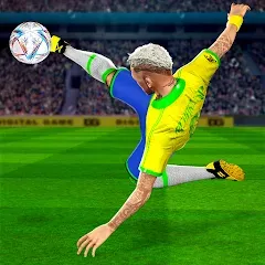 Взломанная Play Football: Soccer Games (тар Футбол 23)  [МОД Mega Pack] - стабильная версия apk на Андроид