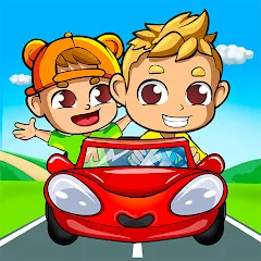 Взломанная Vlad and Niki: Car Games  [МОД Много монет] - стабильная версия apk на Андроид