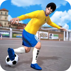 Скачать взломанную Street Football Kick Games (Уличный футбол Игры с ударами)  [МОД Много монет] - последняя версия apk на Андроид