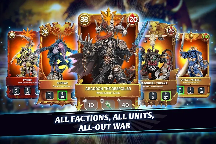 Warhammer Combat Cards - 40K (Вархаммер Комбат Кардс)  [МОД Mega Pack] Screenshot 1