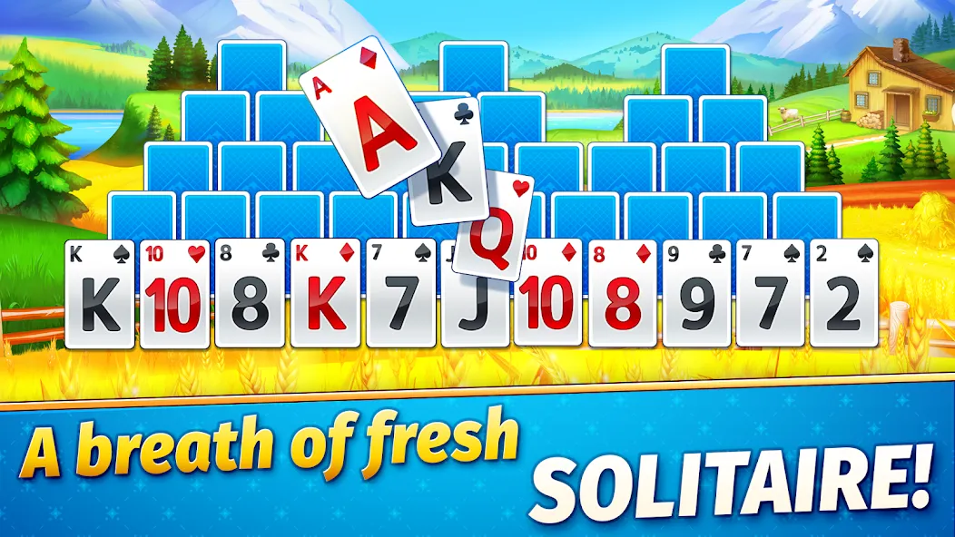 Solitaire Golden Prairies  [МОД Unlocked] Screenshot 1