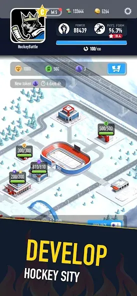 Hockey Battle 2 (Хоккей Батл 2)  [МОД Бесконечные монеты] Screenshot 1