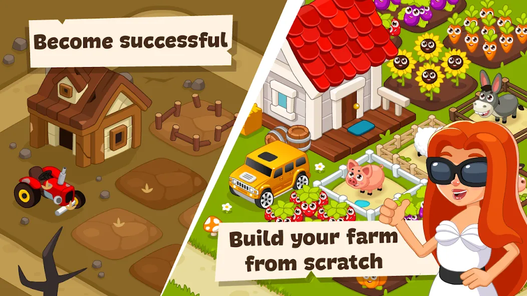 Idle Farm Game Offline Clicker  [МОД Все открыто] Screenshot 2