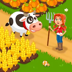 Взломанная Idle Farm Game Offline Clicker  [МОД Все открыто] - последняя версия apk на Андроид