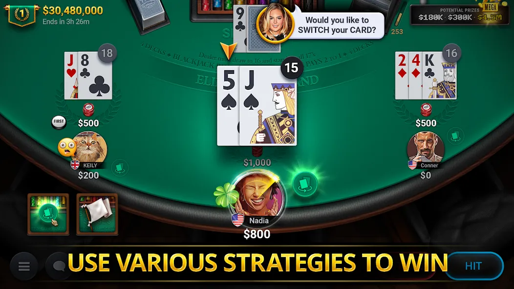 Blackjack Championship (Блэкджек Чемпионат)  [МОД Unlimited Money] Screenshot 3