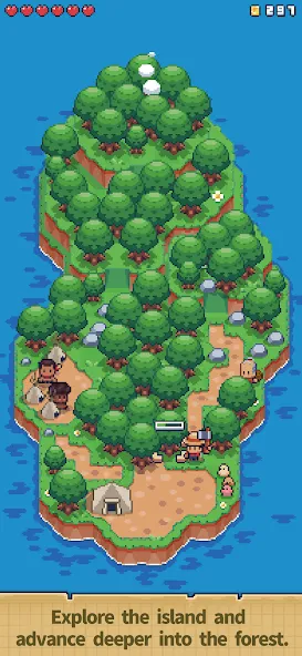 Tiny  Island Survival  [МОД Бесконечные деньги] Screenshot 2