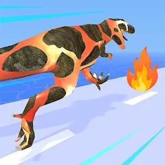 Взлом Dino Evolution Run 3D (Дино Эволюция Ран 3Д)  [МОД Unlimited Money] - полная версия apk на Андроид