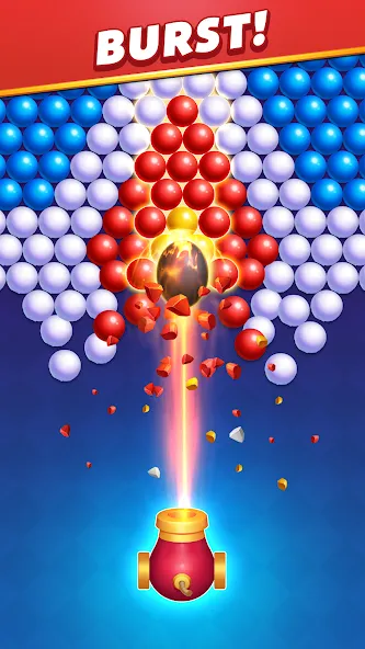 Bubble Shooter Royal Pop  [МОД Бесконечные деньги] Screenshot 3