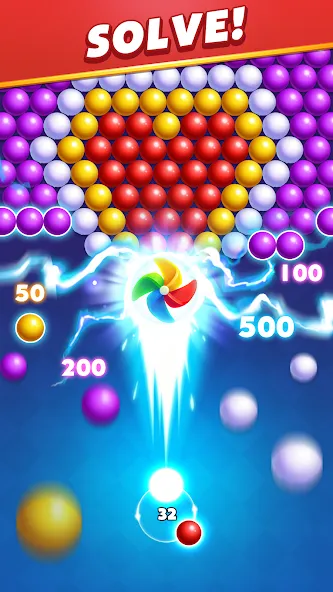 Bubble Shooter Royal Pop  [МОД Бесконечные деньги] Screenshot 4