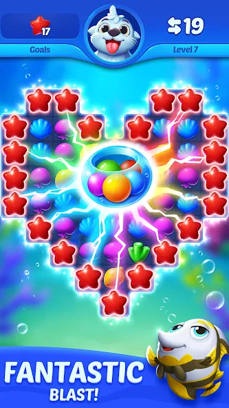 Ocean Match  [МОД Бесконечные монеты] Screenshot 2