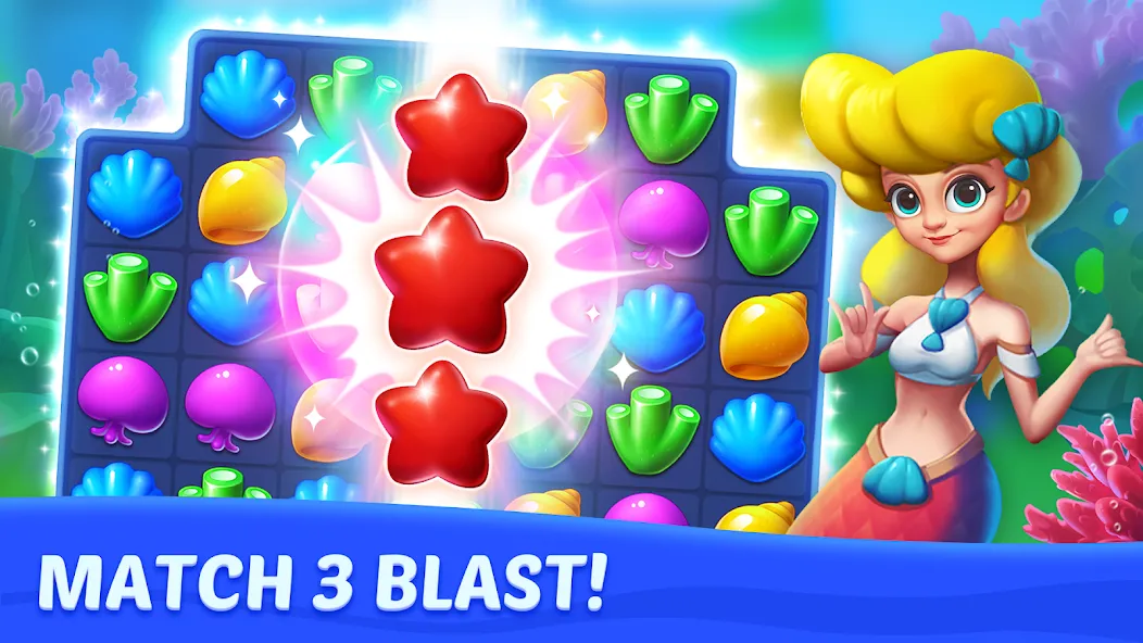Ocean Match  [МОД Бесконечные монеты] Screenshot 5