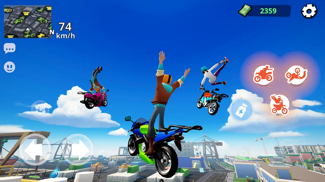 Moto City: Mad Bike Delivery (Мото Сити)  [МОД Все открыто] Screenshot 5