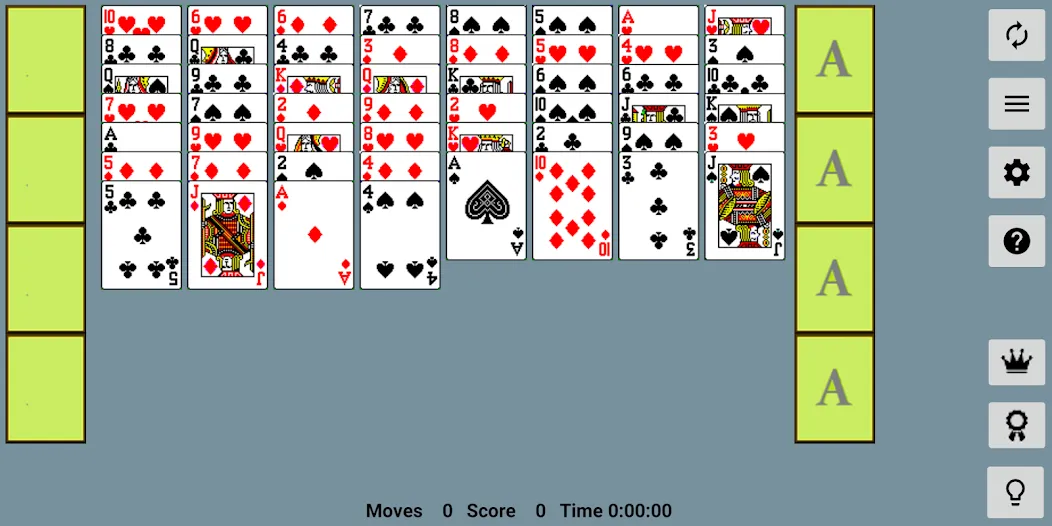 FreeCell with Leaderboards (Фрикел с таблицей лидеров)  [МОД Много монет] Screenshot 1