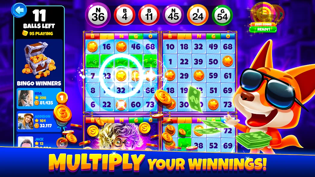 Xtreme Bingo! Slots Bingo Game  [МОД Много денег] Screenshot 1