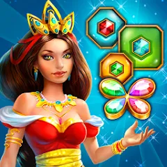 Скачать взломанную Lost Jewels - Match 3 Puzzle (Лост Джуэлс)  [МОД Бесконечные монеты] - последняя версия apk на Андроид