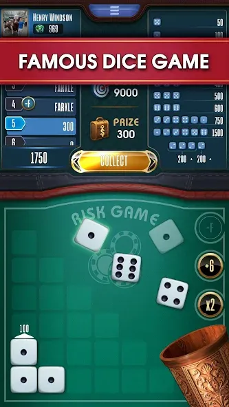 Farkle online 10000 Dice Game  [МОД Unlimited Money] Screenshot 1