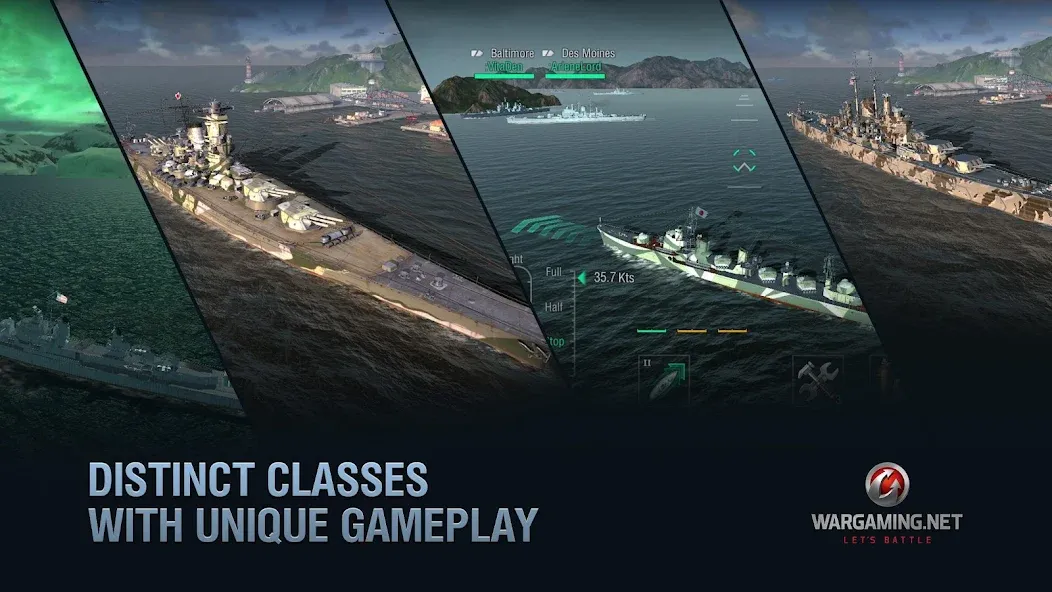 World of Warships Blitz War (Ворлд оф Варшипс Блиц Вар)  [МОД Бесконечные деньги] Screenshot 3