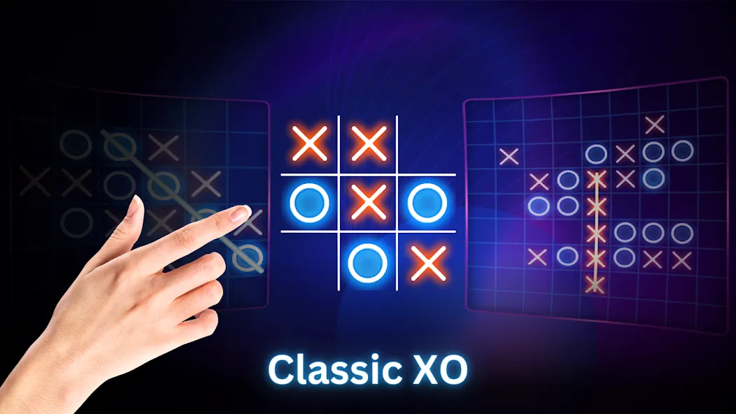 Tic Tac Toe 2 Player: XO Game (Тик Так Тоу 2 игрока)  [МОД Бесконечные монеты] Screenshot 2