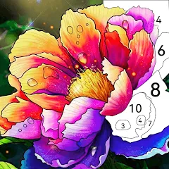 Скачать взломанную Tap Color by Number - Coloring  [МОД Много денег] - стабильная версия apk на Андроид