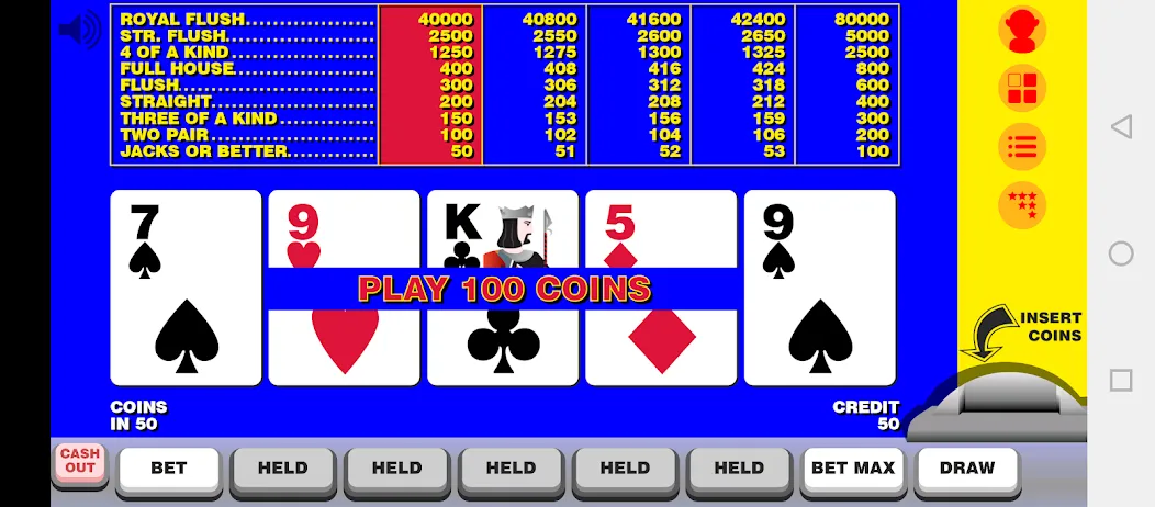 Video Poker with Double Up  [МОД Бесконечные деньги] Screenshot 1