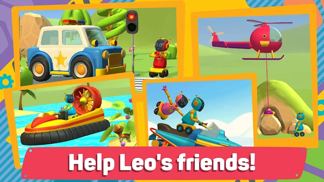 Leo 2: Puzzles & Cars for Kids  [МОД Unlocked] Screenshot 2