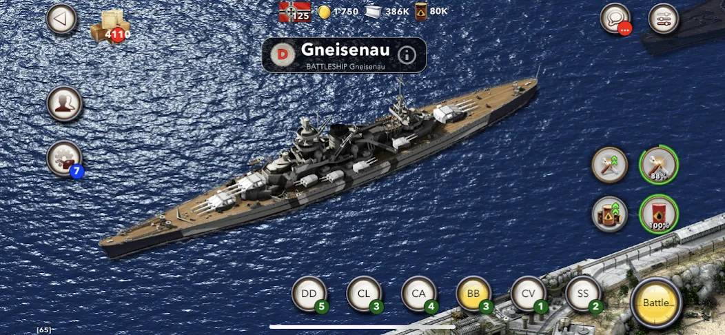 Navy Field: Online Sea Battles (НеиФилд)  [МОД Меню] Screenshot 2