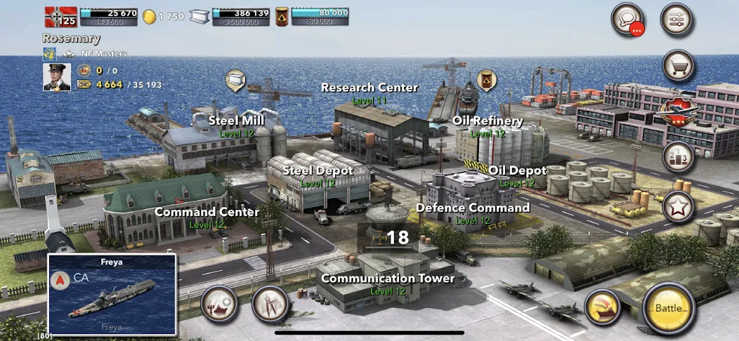 Navy Field: Online Sea Battles (НеиФилд)  [МОД Меню] Screenshot 5