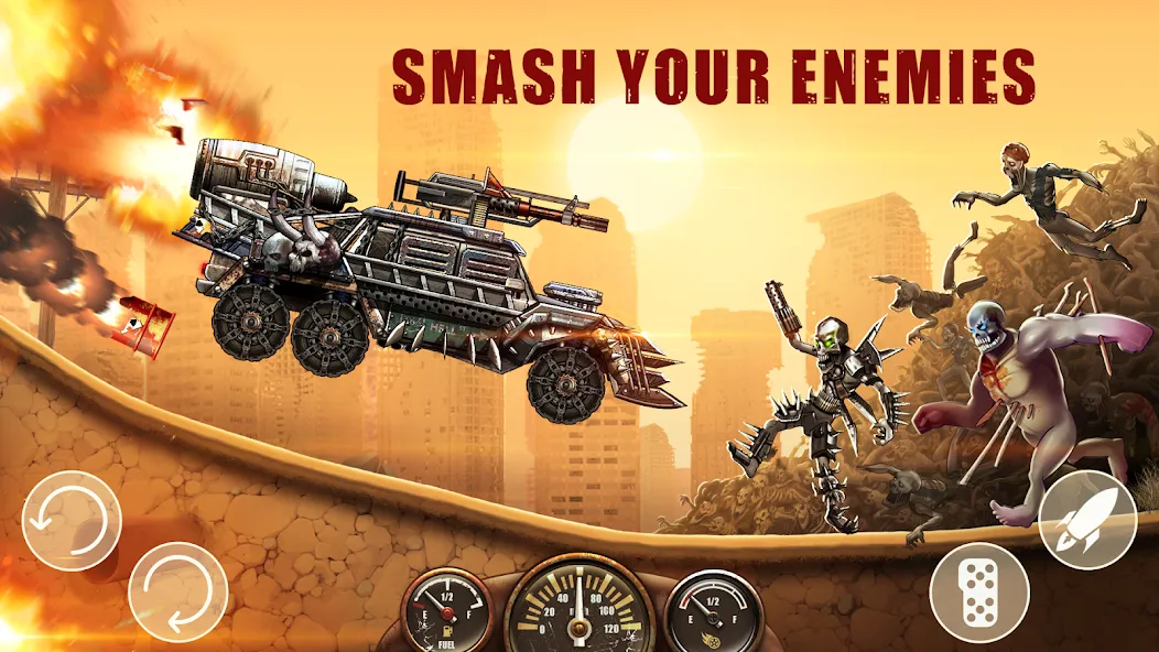 Zombie Hill Racing: Earn Climb (Зомби Хилл Рейсинг)  [МОД Много денег] Screenshot 3