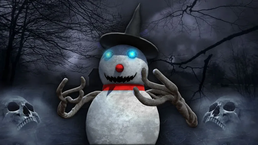 Evil Scary Snowman  Games 3d (Ивил Скари Сноумэн Геймс 3д)  [МОД Меню] Screenshot 1