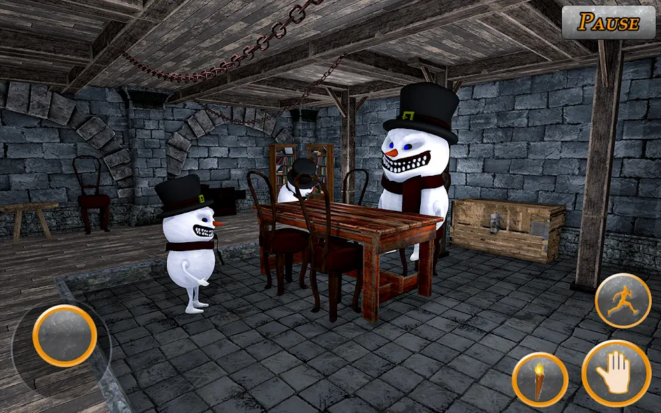 Evil Scary Snowman  Games 3d (Ивил Скари Сноумэн Геймс 3д)  [МОД Меню] Screenshot 4