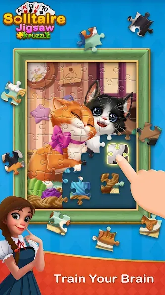 Solitaire Jigsaw Puzzle (Солитер Пазл)  [МОД Menu] Screenshot 1