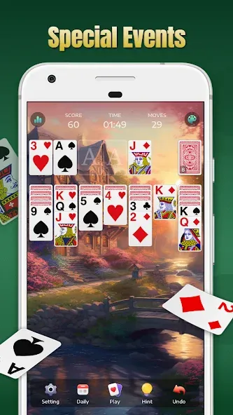 Solitaire - Classic Card Games  [МОД Много монет] Screenshot 3