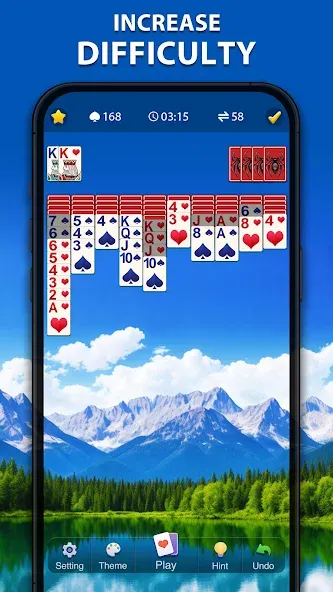 Spider Solitaire Classic  [МОД Menu] Screenshot 3