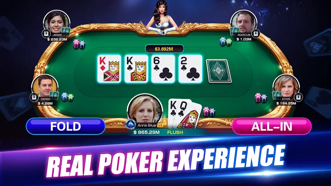 Winning Poker™ - Texas Holdem (Виннинг Покер)  [МОД Menu] Screenshot 1