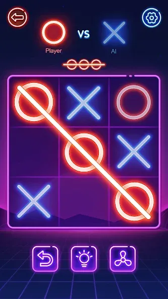 Tic Tac Toe 2 Player: XOXO  [МОД Mega Pack] Screenshot 1