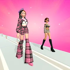 Скачать взломанную Fashion Battle - Dress up game (Фэшнбатл)  [МОД Бесконечные монеты] - полная версия apk на Андроид