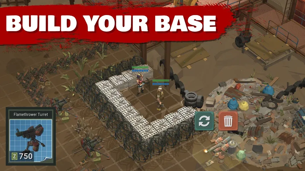 Overrun: Zombie Tower Defense (Оверран)  [МОД Бесконечные монеты] Screenshot 3