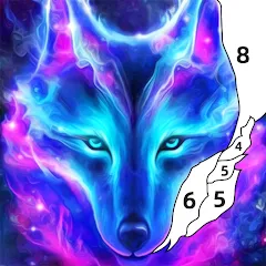 Взломанная Wolf Coloring Book Color Game (Вульф Колоринг Бук Колор Гейм)  [МОД Unlimited Money] - стабильная версия apk на Андроид