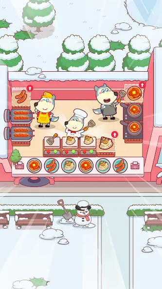 Wolfoo Snack Bar, Restaurant  [МОД Бесконечные монеты] Screenshot 3