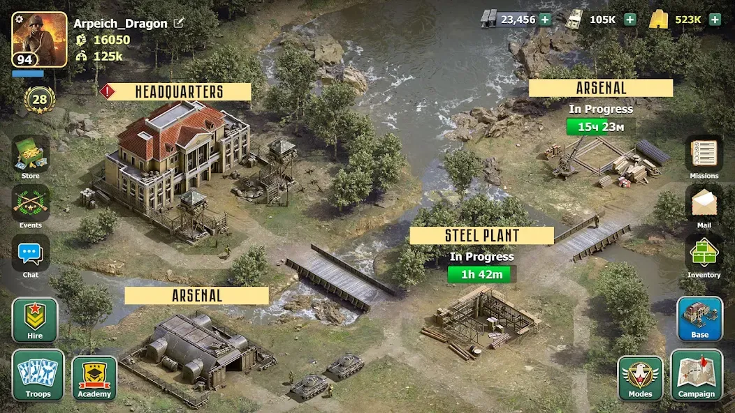 Heroes of Wars: WW2 Battles (2 (Хероэс оф Варс)  [МОД Меню] Screenshot 5