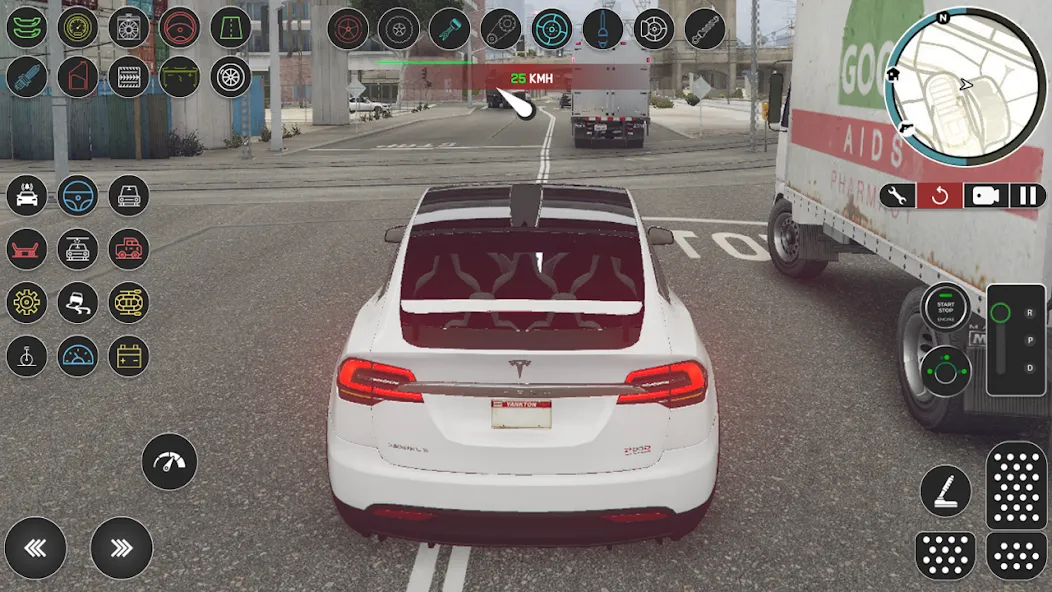 Electric Tesla Model X Driver (Электрический водитель   )  [МОД Меню] Screenshot 2