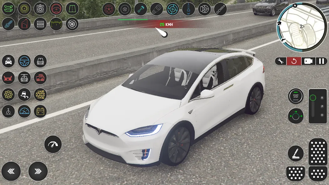 Electric Tesla Model X Driver (Электрический водитель   )  [МОД Меню] Screenshot 3